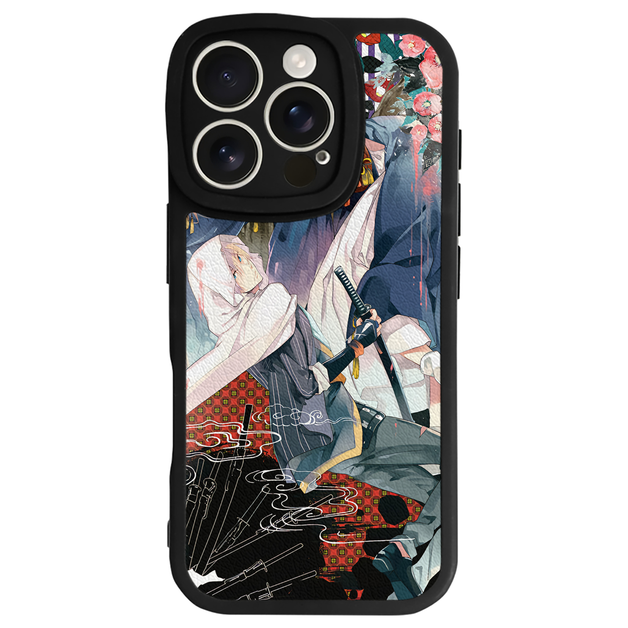 （画像用） 刀剣乱舞 Touken Ranbu 【iPhone 16シリーズ対応】シリコンスマホケース（レザー調） 材質：シリコン